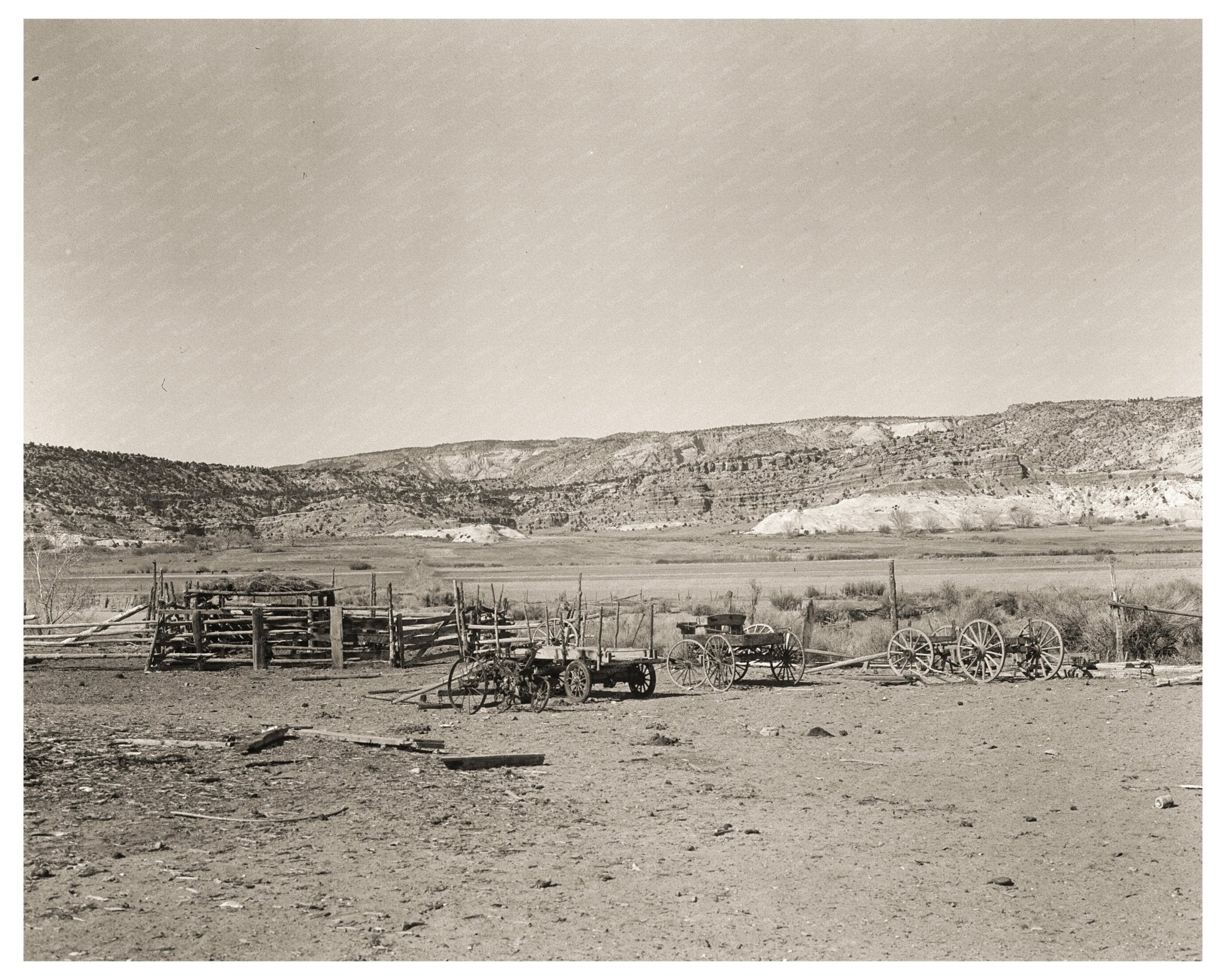 Escalante Utah Desert Mountains April 1936 Vintage Photo - Available at KNOWOL