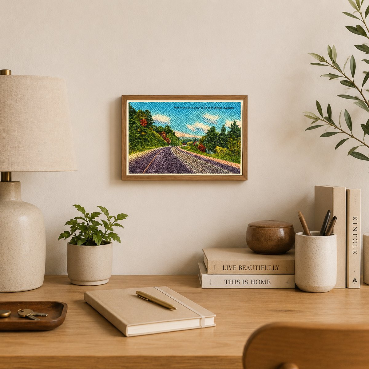 Heflin, AL: Mountain scene on U.S. 78 near Heflin