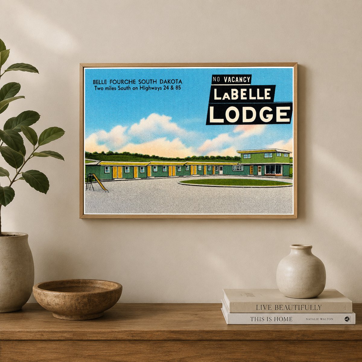 Belle Fourche, SD: LaBelle Lodge, Belle Fourche, South Dakota, two miles South on highways 24 & 85