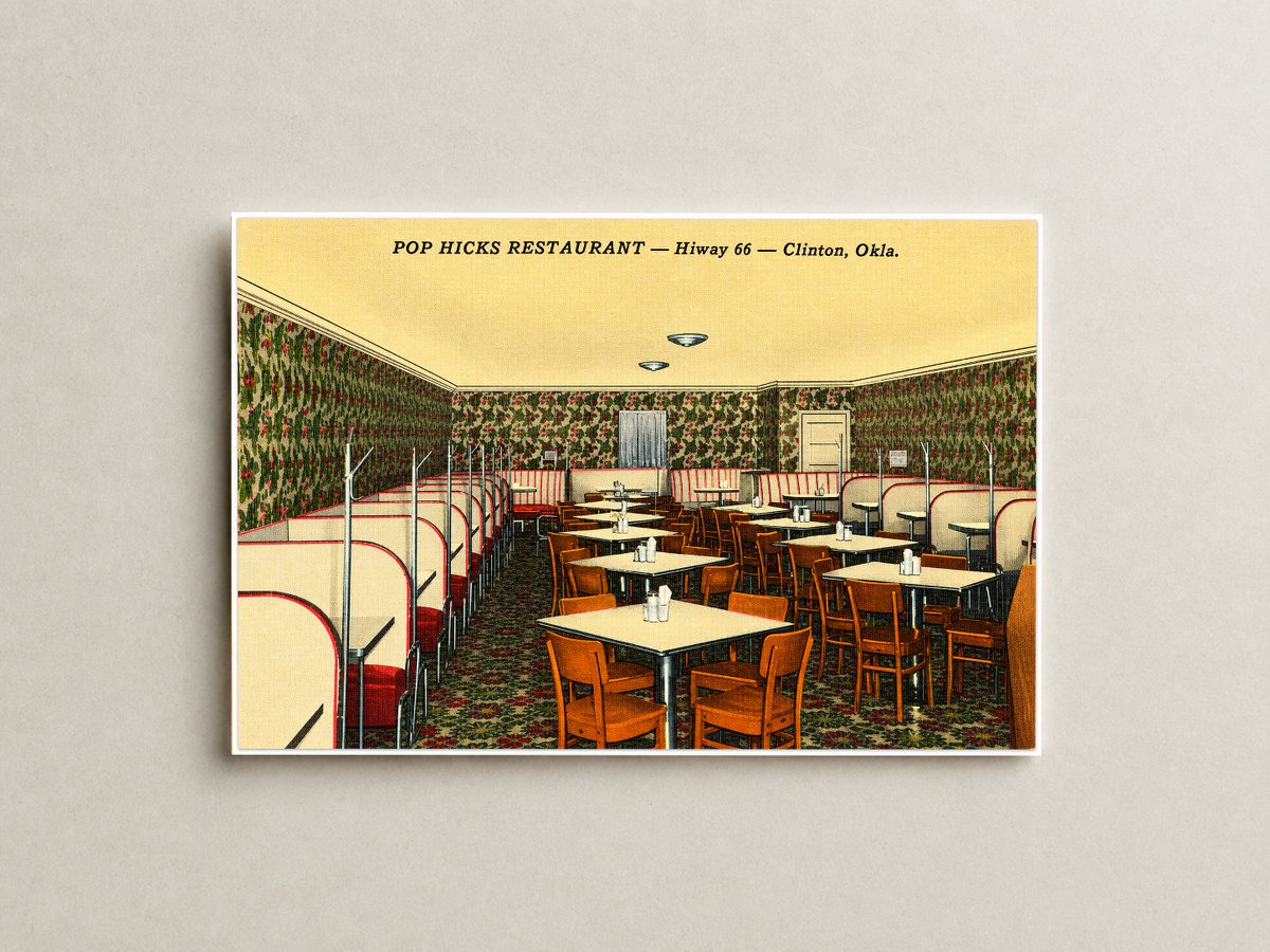 Clinton, OK: Pop Hicks Restaurant -- Hiway 66 -- Clinton
