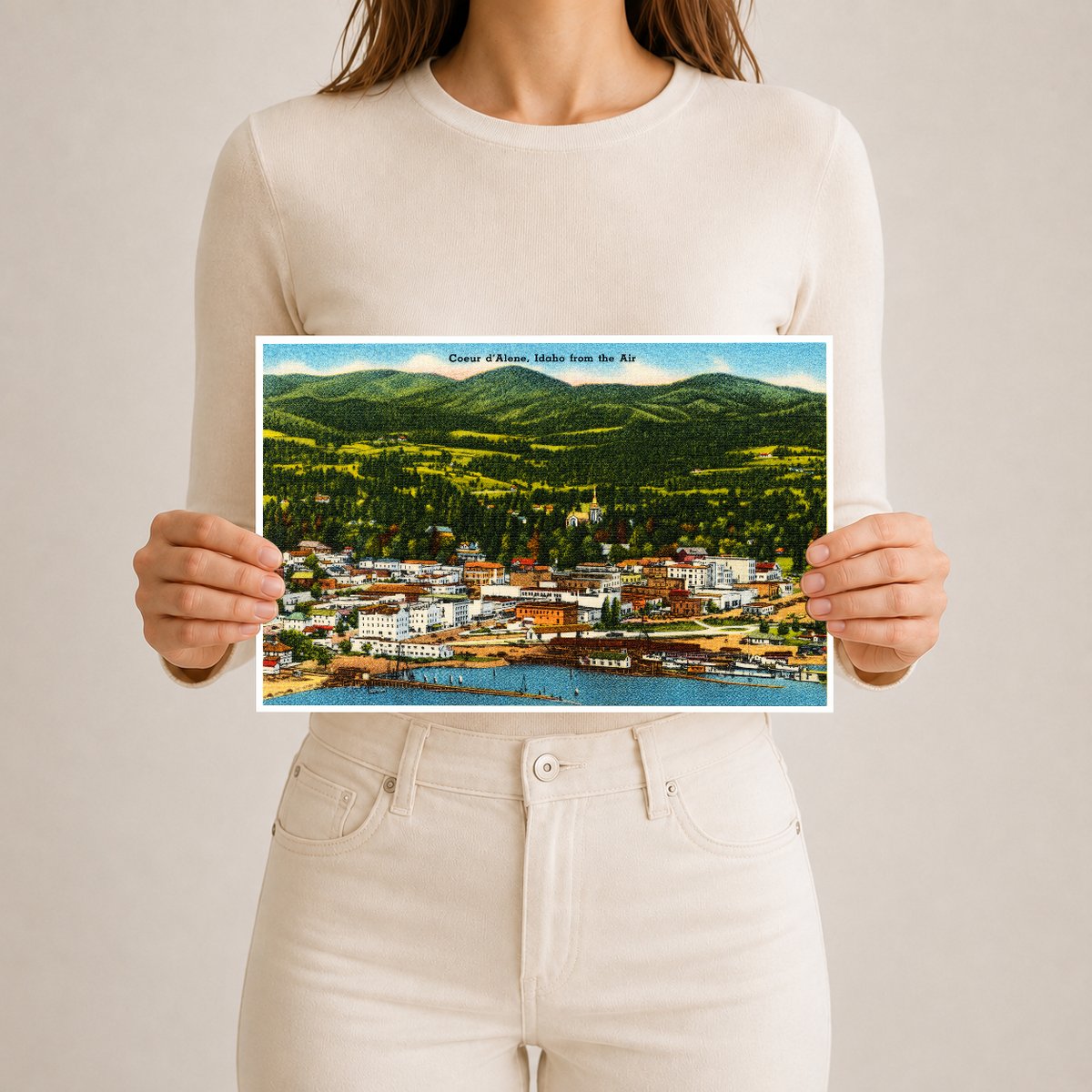 Coeur d'Alene, ID: Coeur d'Alene, Idaho from the air