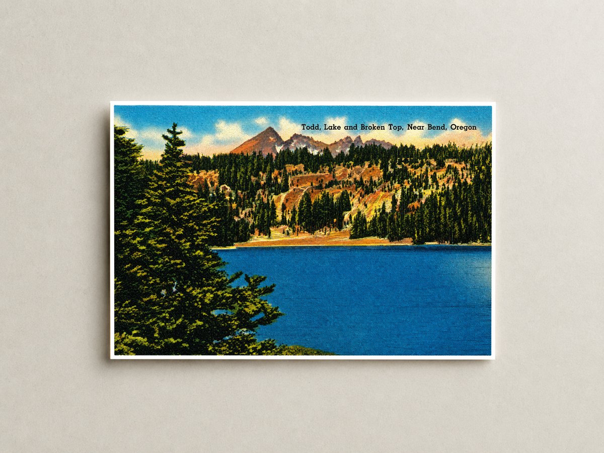 Broken Top, OR: Todd Lake and Broken Top, near Bend