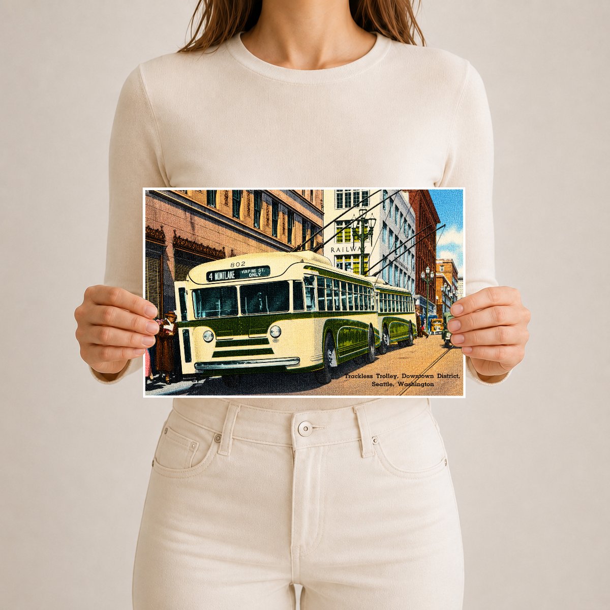 Seattle, WA: Trackless trolley, Downtown District