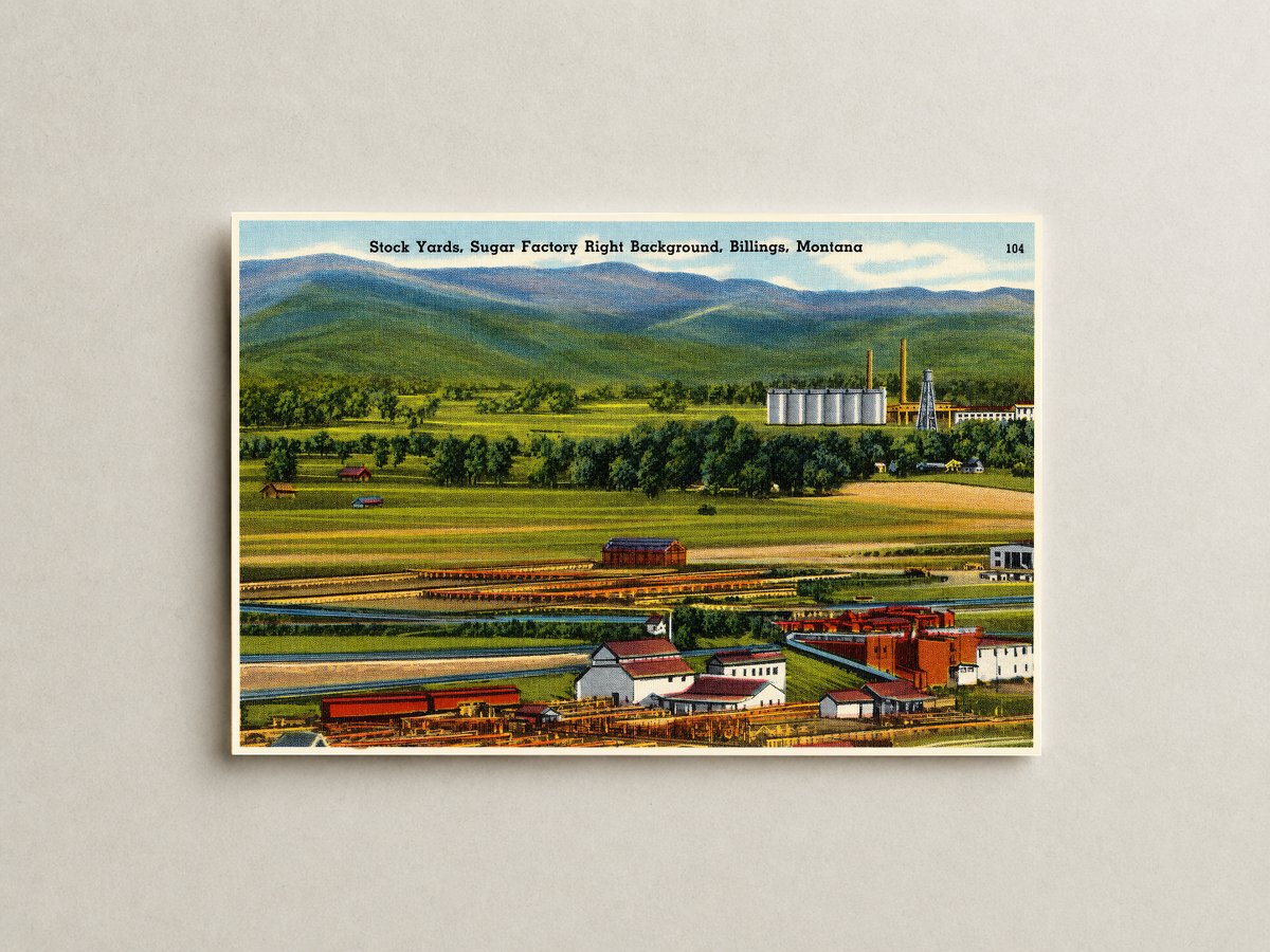 Billings, MT: Stock yards, sugar factory right background