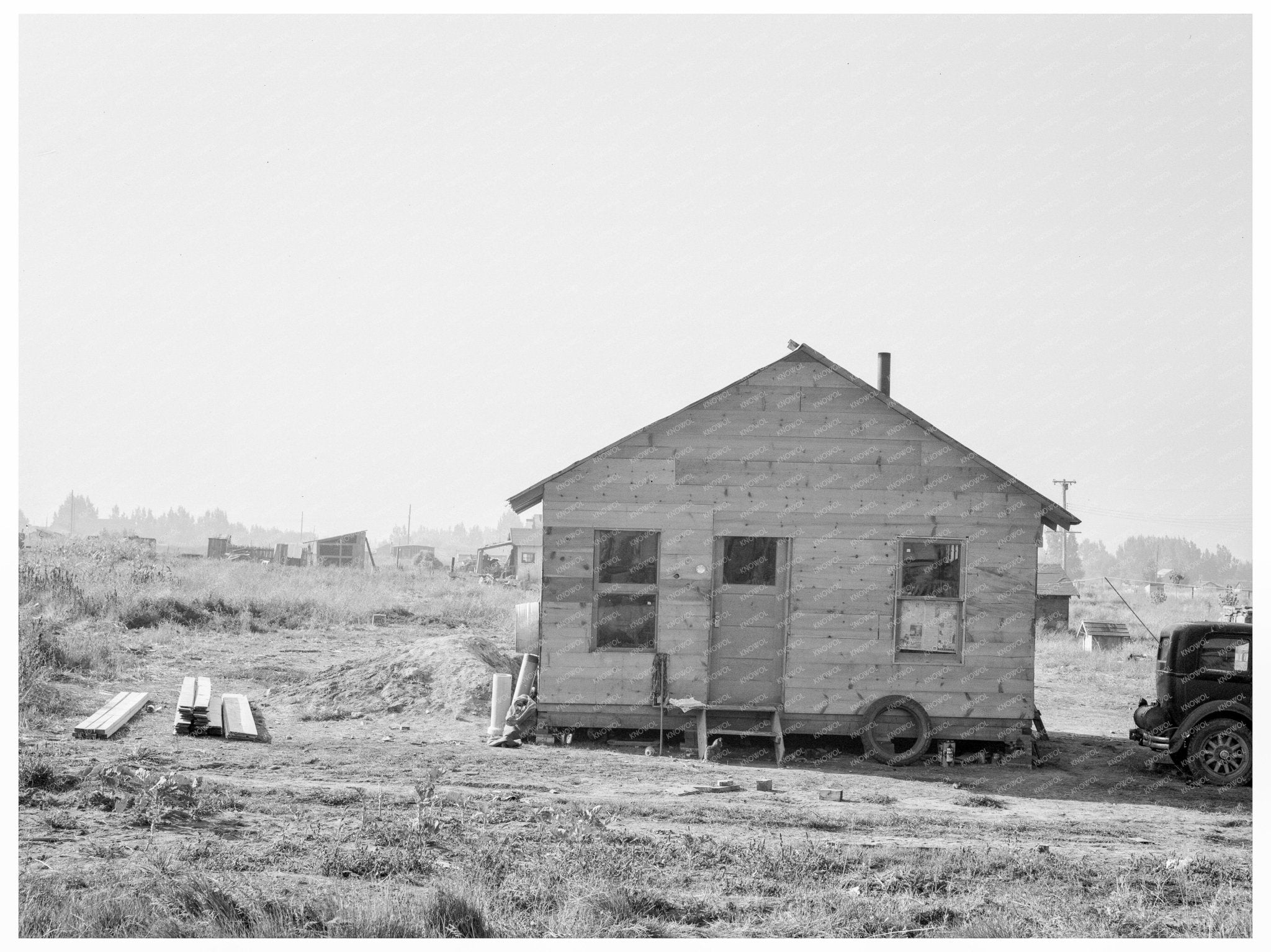Family in Rural Oregon September 1939 Vintage Photograph - Available at KNOWOL