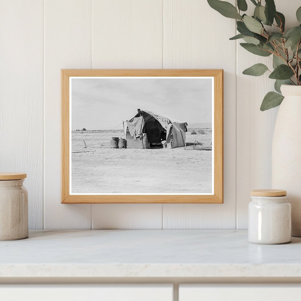 Family of Four in Tent California March 1937 - Available at KNOWOL