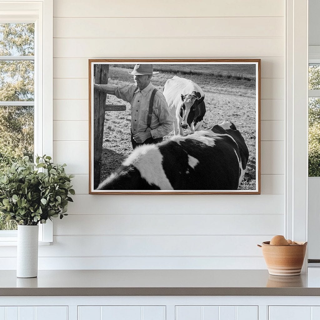 Farmer with Horses at Shoestring Valley 1939 - Available at KNOWOL