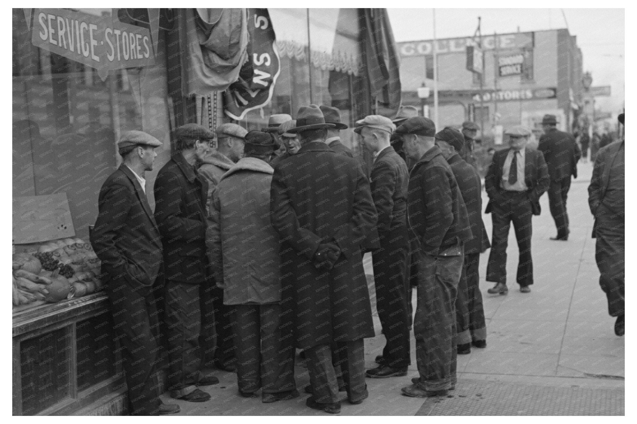 Farmers in Williston North Dakota 1937 Vintage Photo - Available at KNOWOL