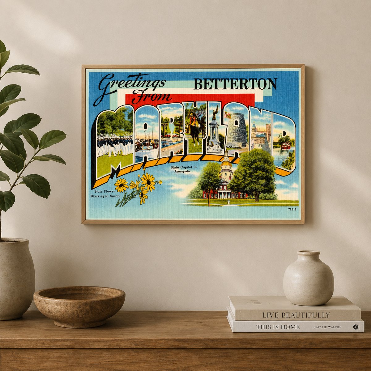 Greetings from Betterton, Maryland — Vintage Maryland Postcard