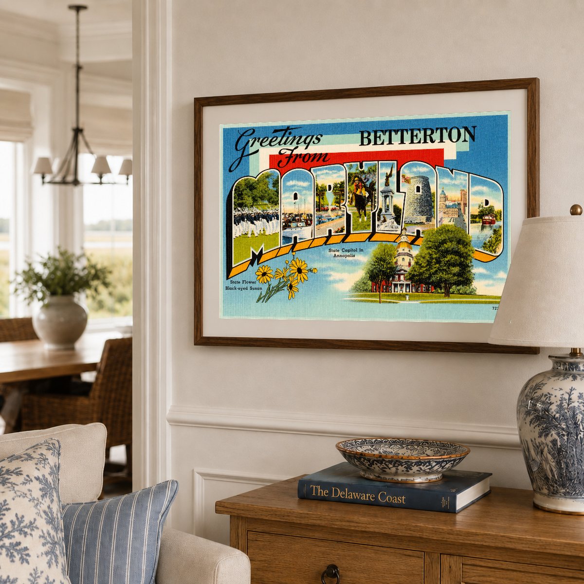 Greetings from Betterton, Maryland — Vintage Maryland Postcard