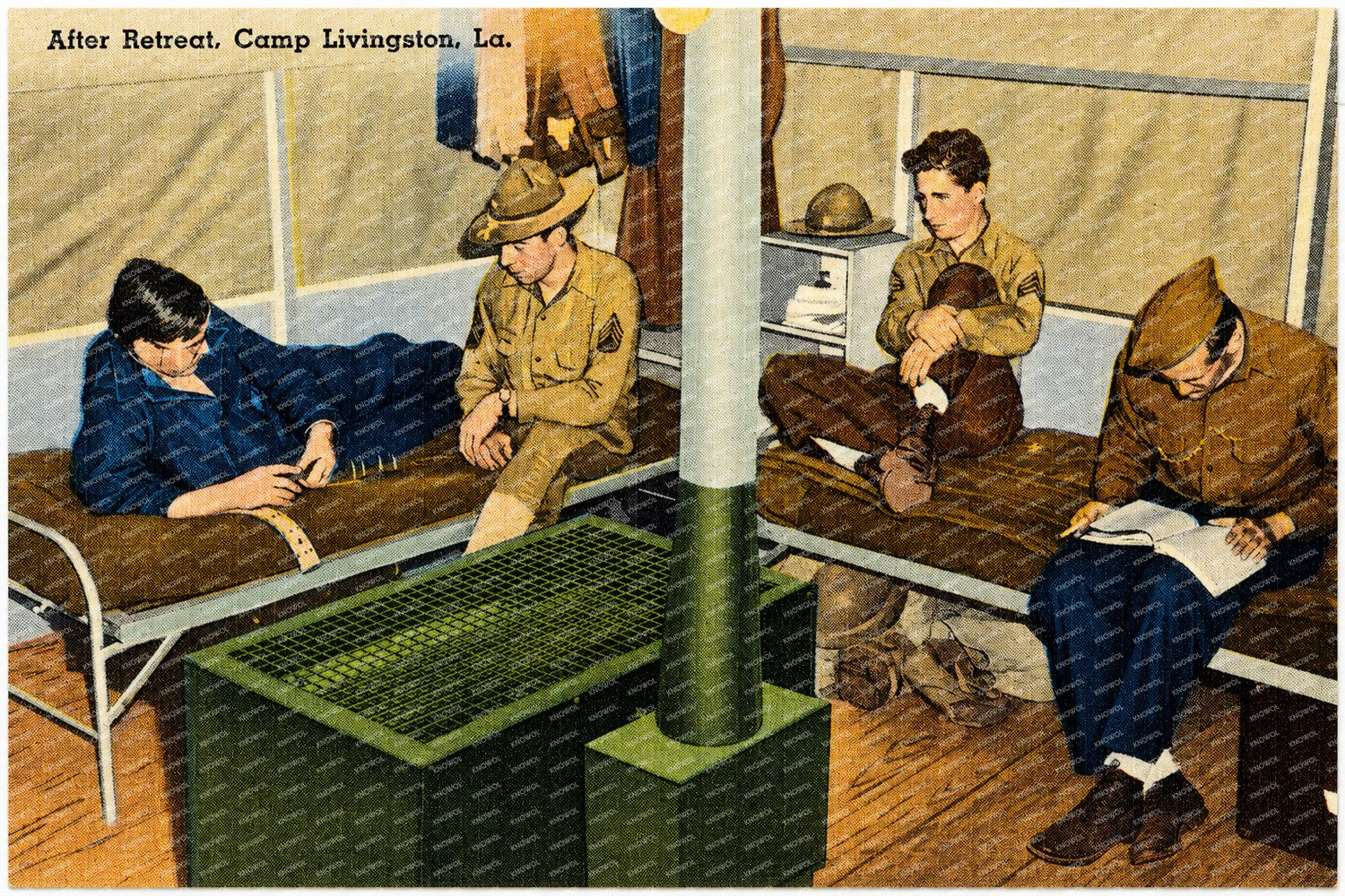 Pineville, LA: After retreat, Camp Livingston