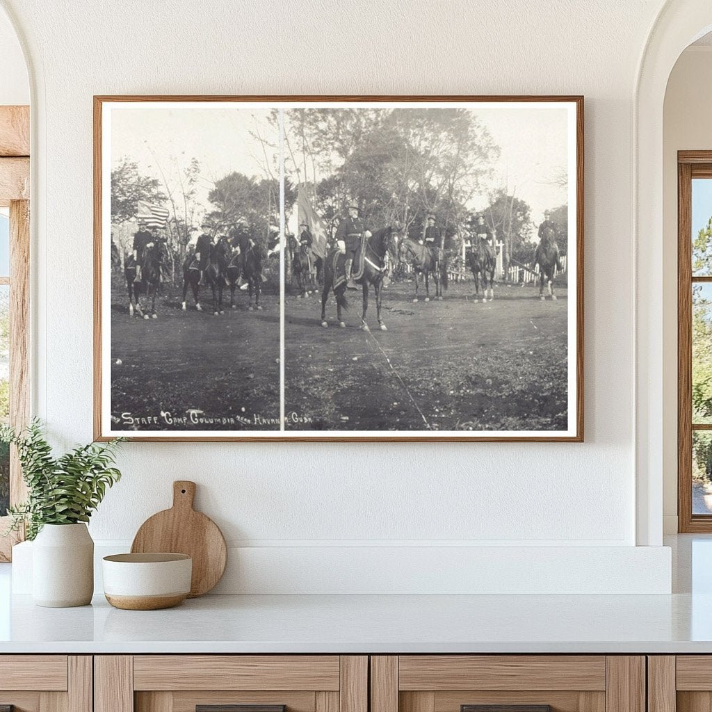 General Fitzhugh Lee and Staff at Camp Columbia 1899 - Available at KNOWOL