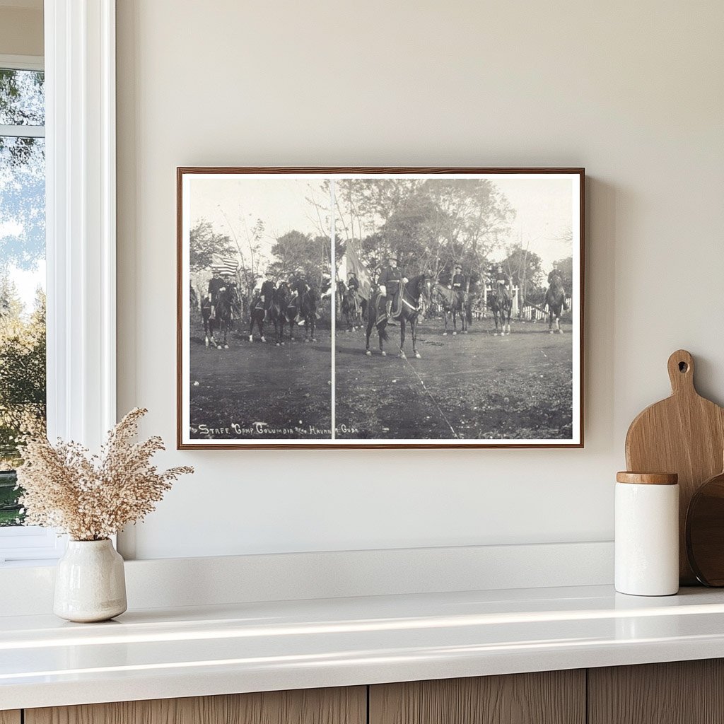 General Fitzhugh Lee and Staff at Camp Columbia 1899 - Available at KNOWOL