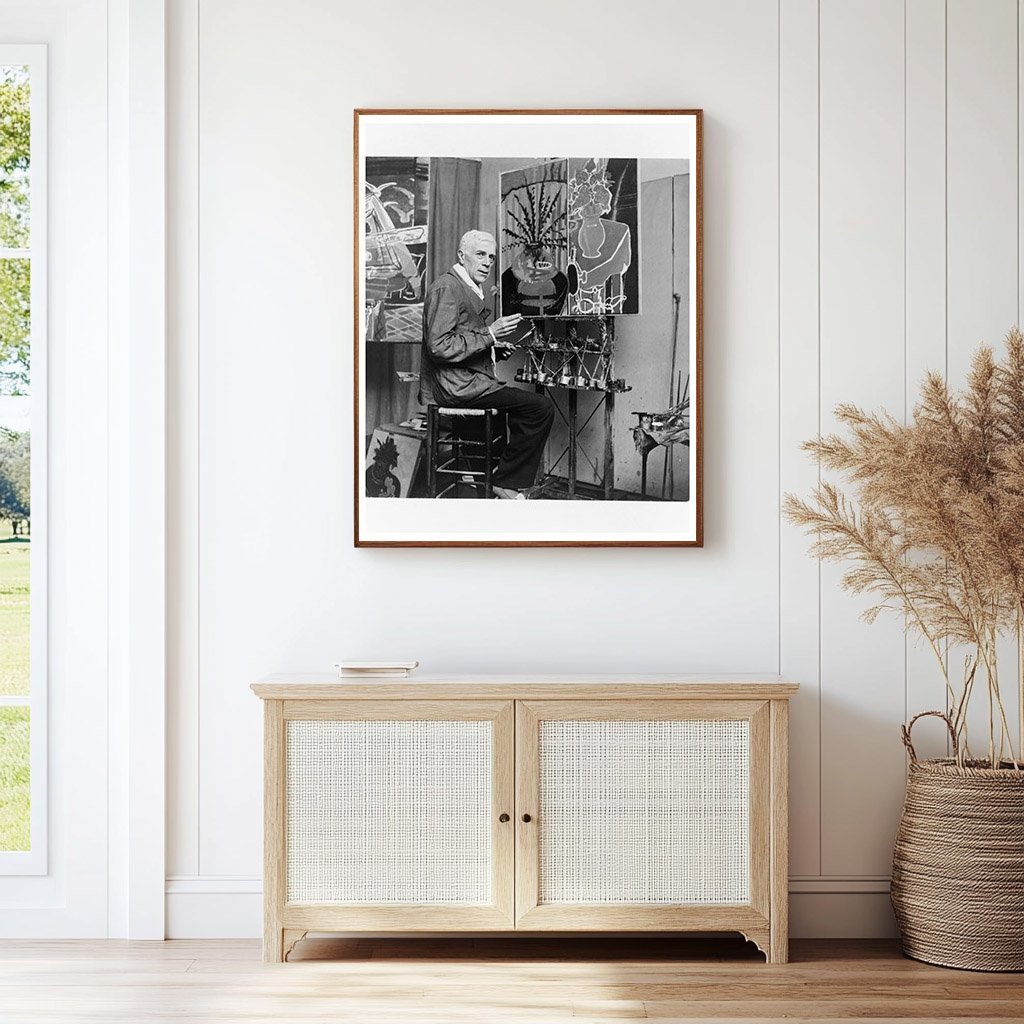 Georges Braque in His Paris Studio 1930 - Available at KNOWOL