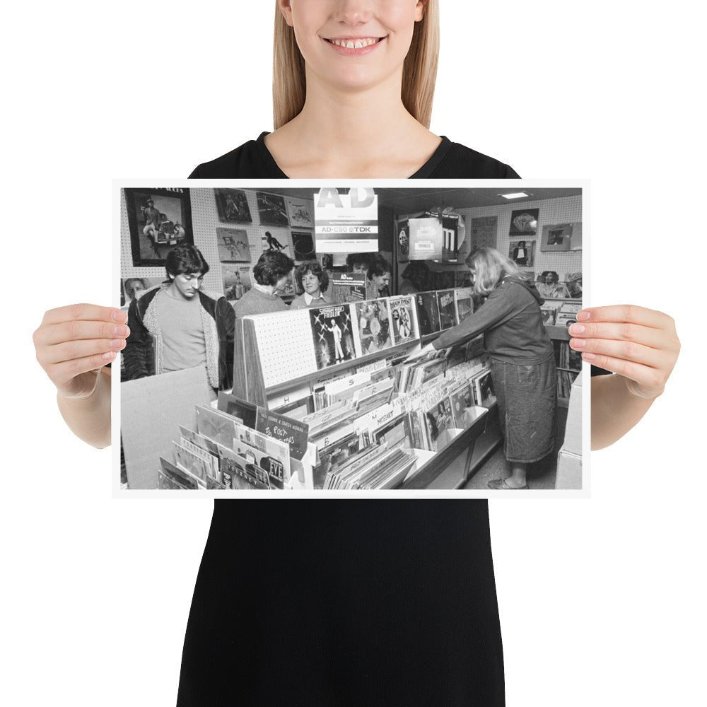 Georgetown University Students at Record Store – November 1979 - Available at KNOWOL