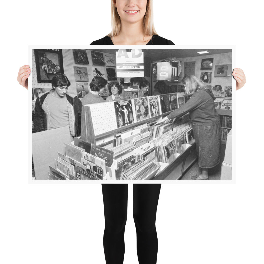 Georgetown University Students at Record Store – November 1979 - Available at KNOWOL