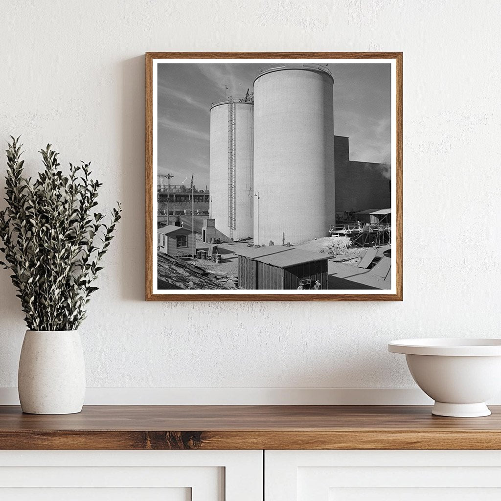 Giant Silos for Magnesium Production Southern Nevada 1950s - Available at KNOWOL