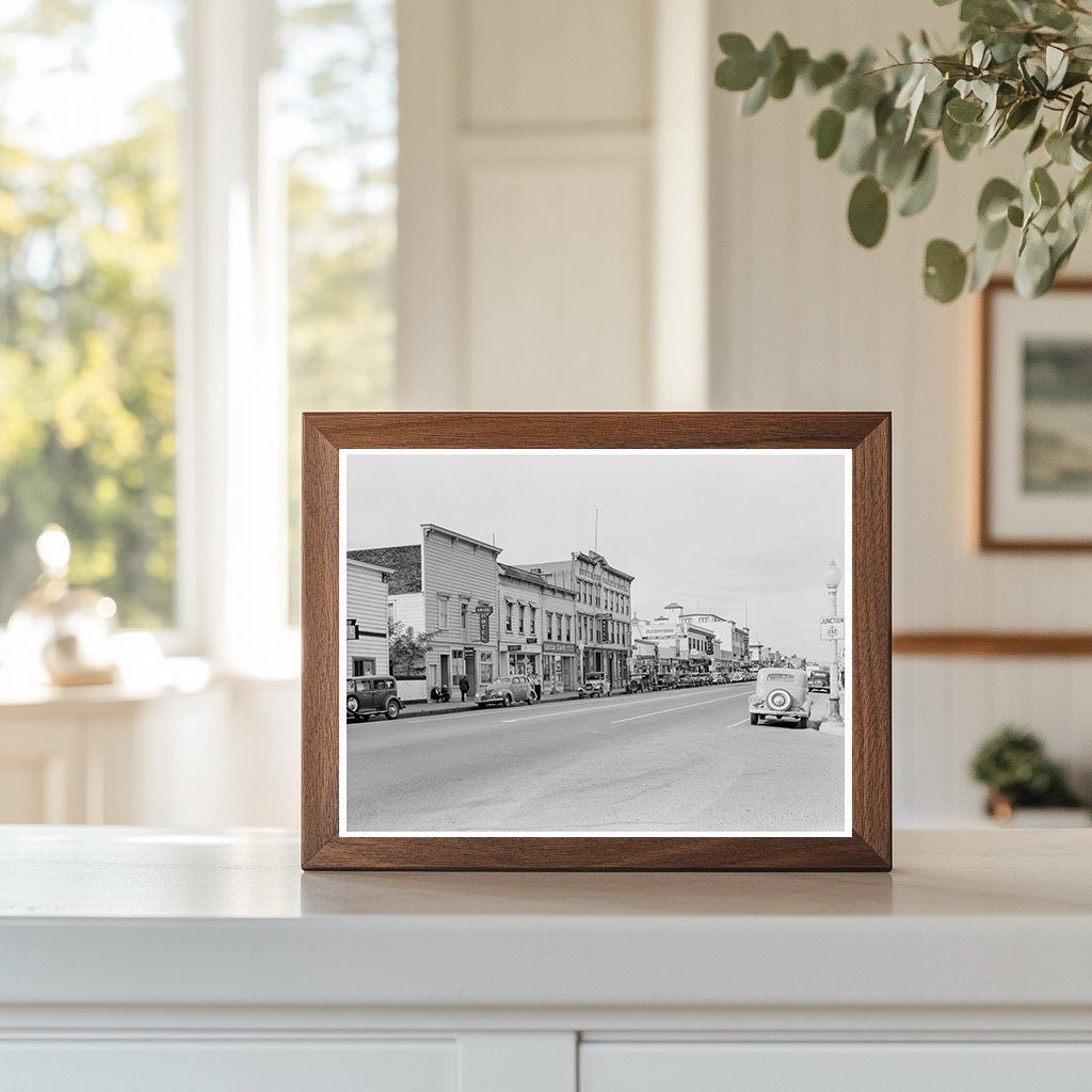 Gilroy California Main Street Vintage Photo November 1938 - Available at KNOWOL
