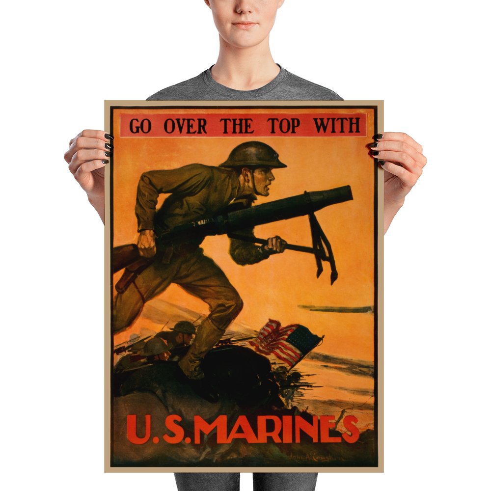GO OVER THE TOP WITH U.S. MARINES - Available at KNOWOL