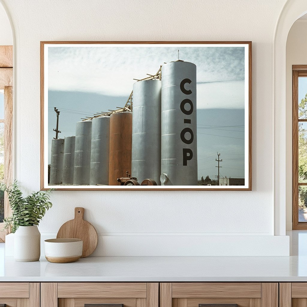 Grain Elevators in Caldwell Idaho July 1941 Vintage Photo - Available at KNOWOL