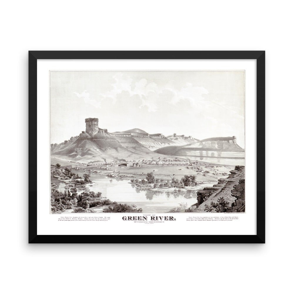 Green River, WY Framed - Available at KNOWOL