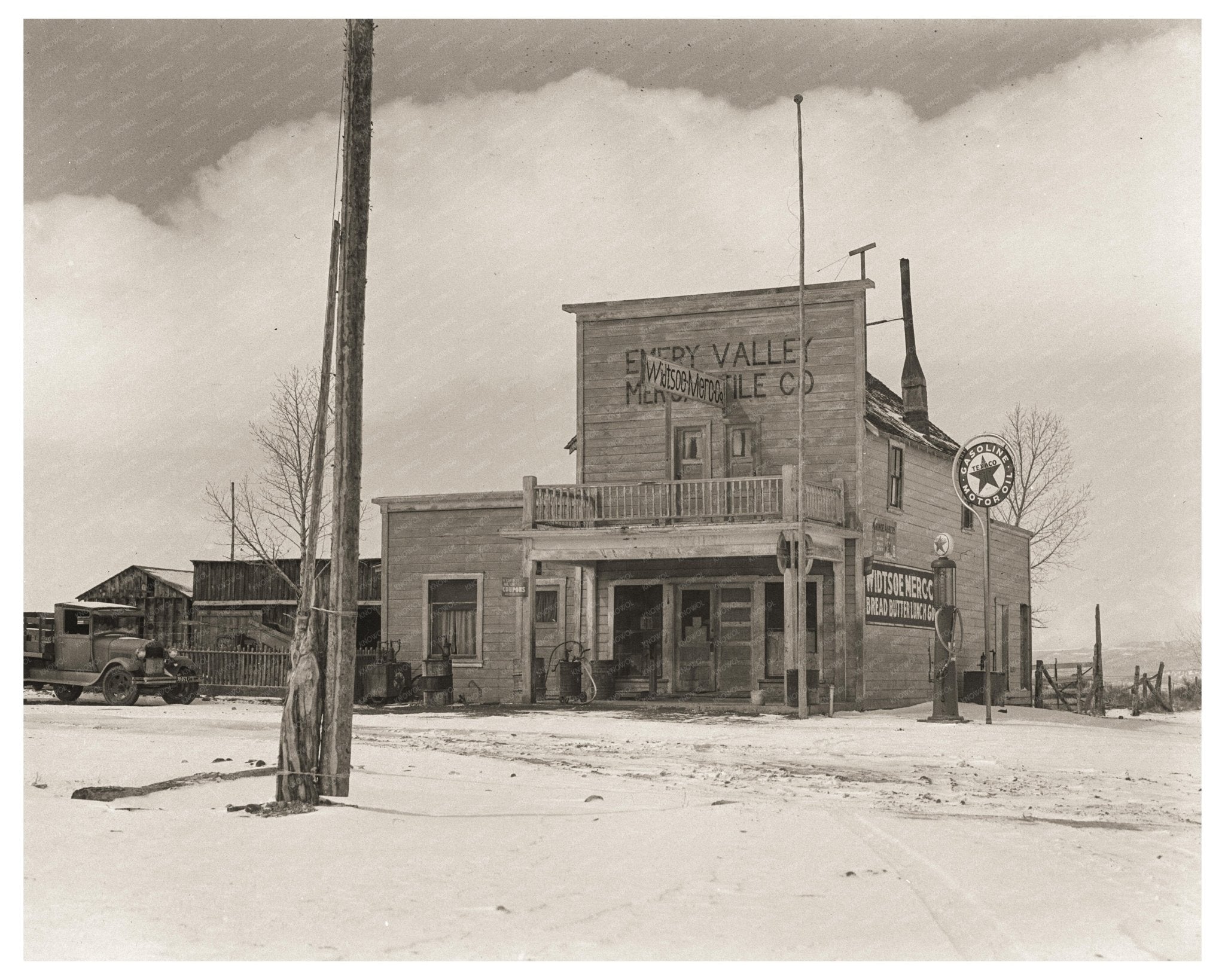 Grocery Store in Widtsoe Utah April 1936 Vintage Image - Available at KNOWOL