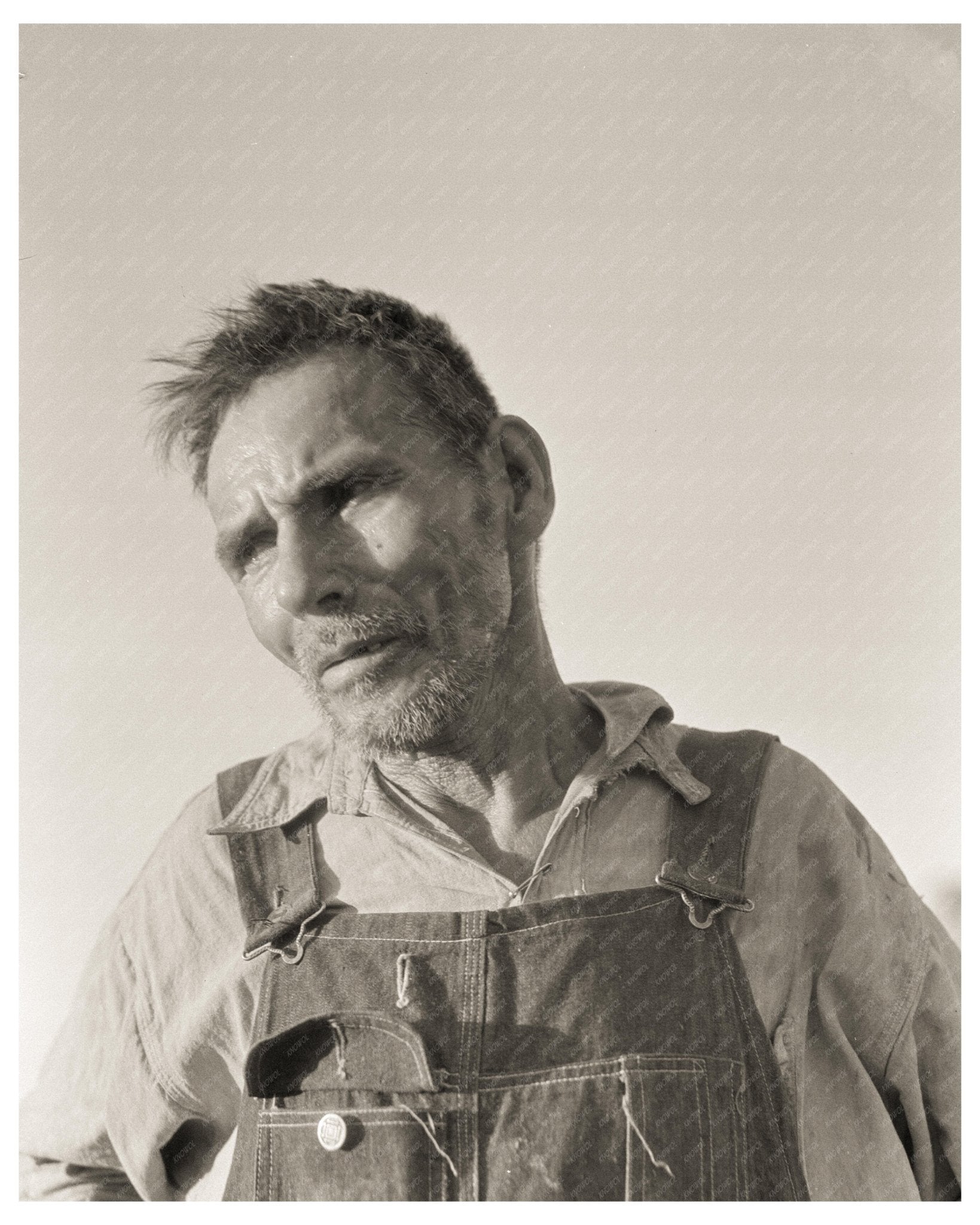 Imperial Valley California Old Mexican Laborer June 1935 Vintage Image - Available at KNOWOL
