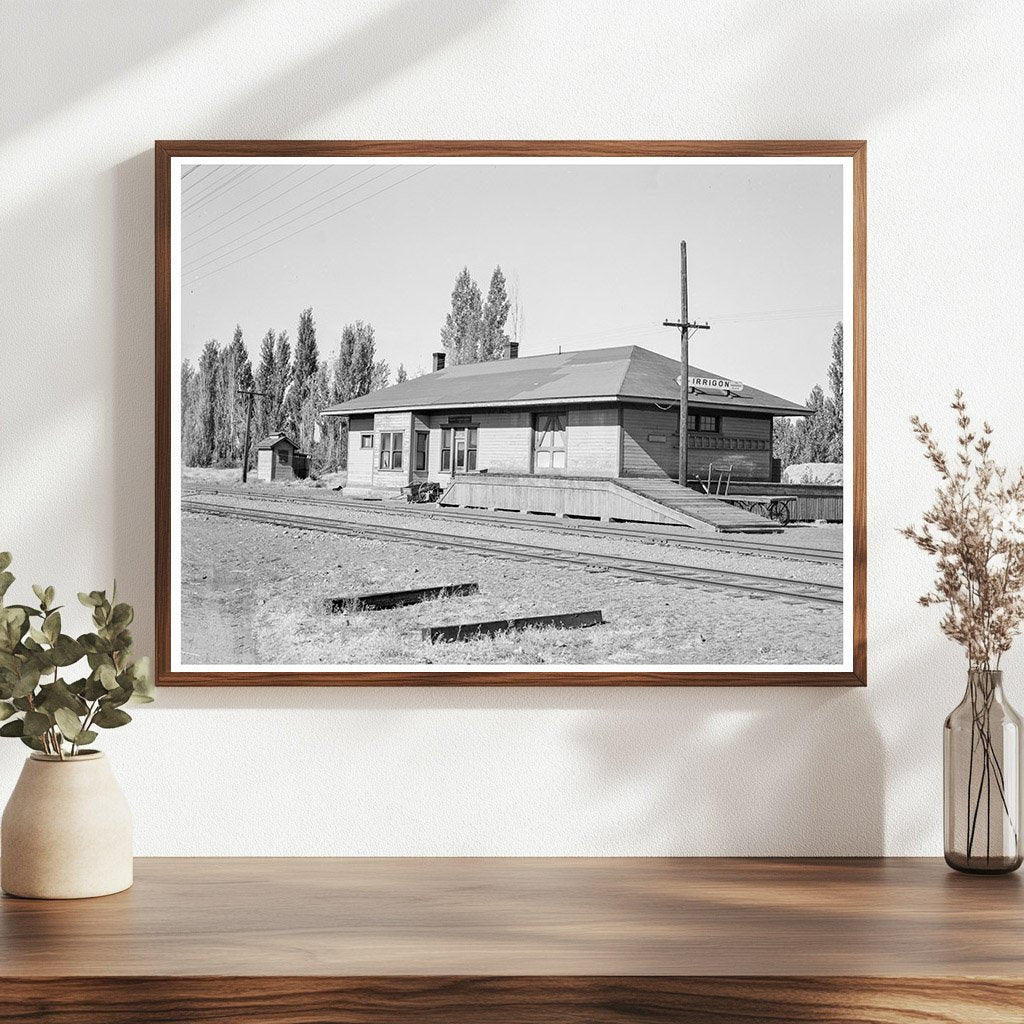 Irrigon Oregon Railroad Station Vintage Photo 1939 - Available at KNOWOL
