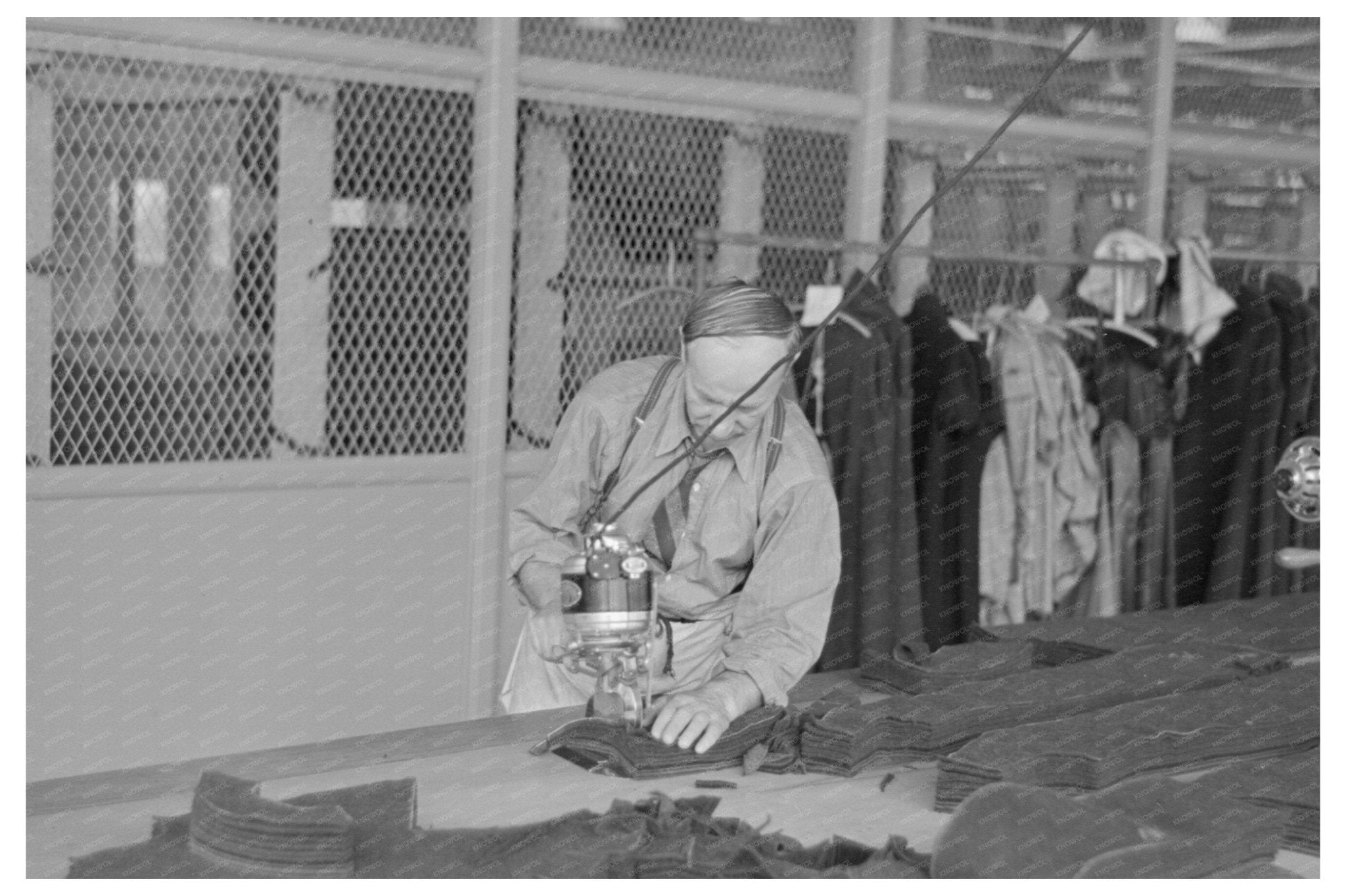 Isadore Kessler Garment Cutter Vintage Photo 1936 - Available at KNOWOL