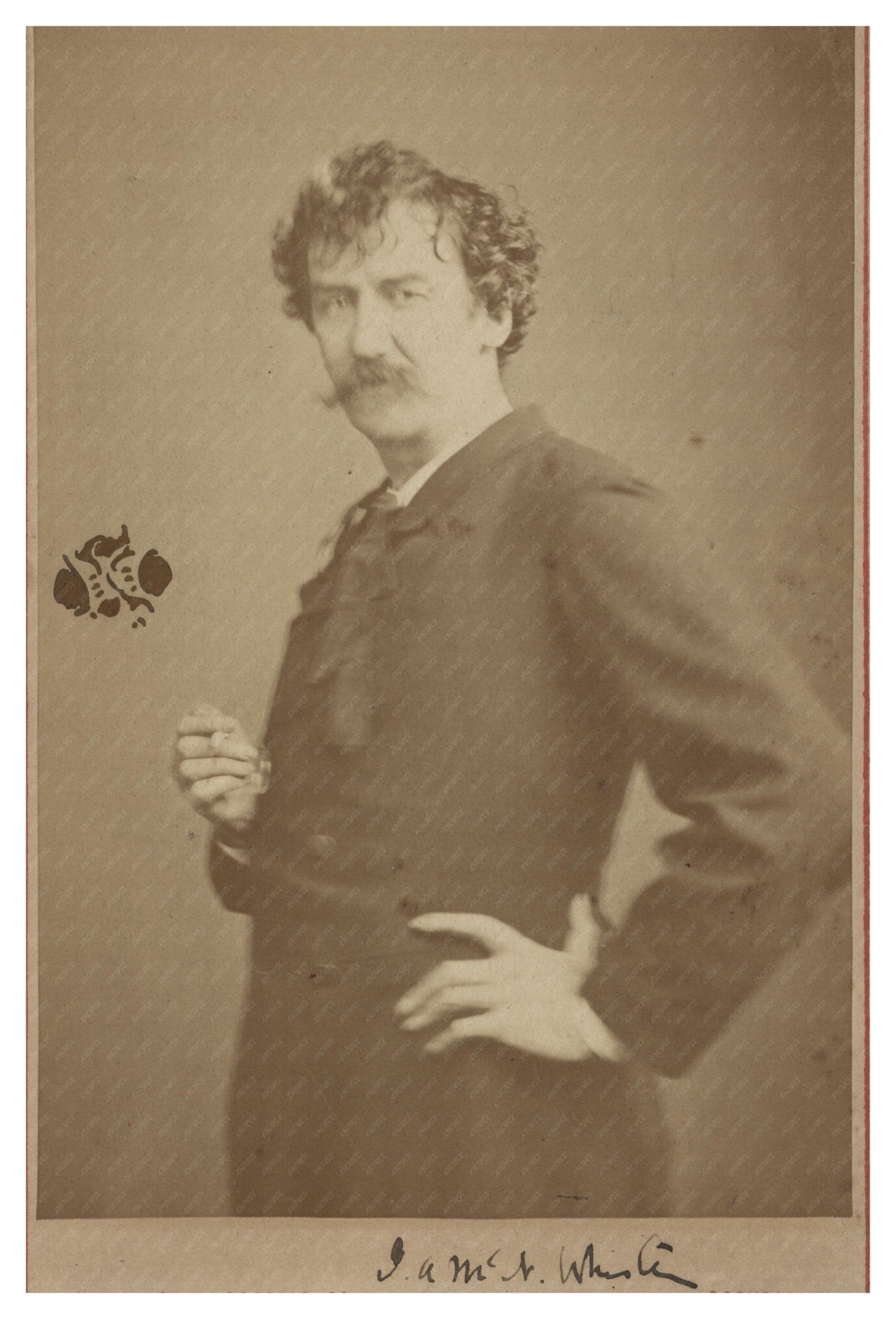 James McNeill Whistler Portrait 1878 Vintage Image - Available at KNOWOL