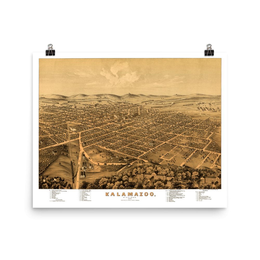 Kalamazoo, MI 1874 - Available at KNOWOL