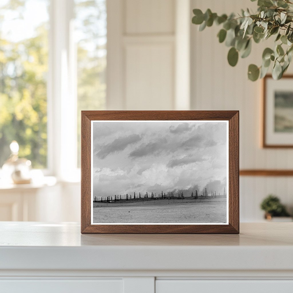 Kern County Oil Fields California 1938 Vintage Photo - Available at KNOWOL