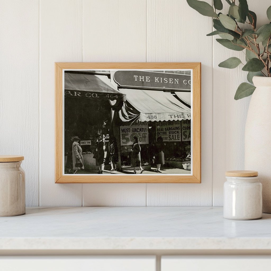 Kisen Co. Store in Chinatown April 1942 Vintage Photo - Available at KNOWOL