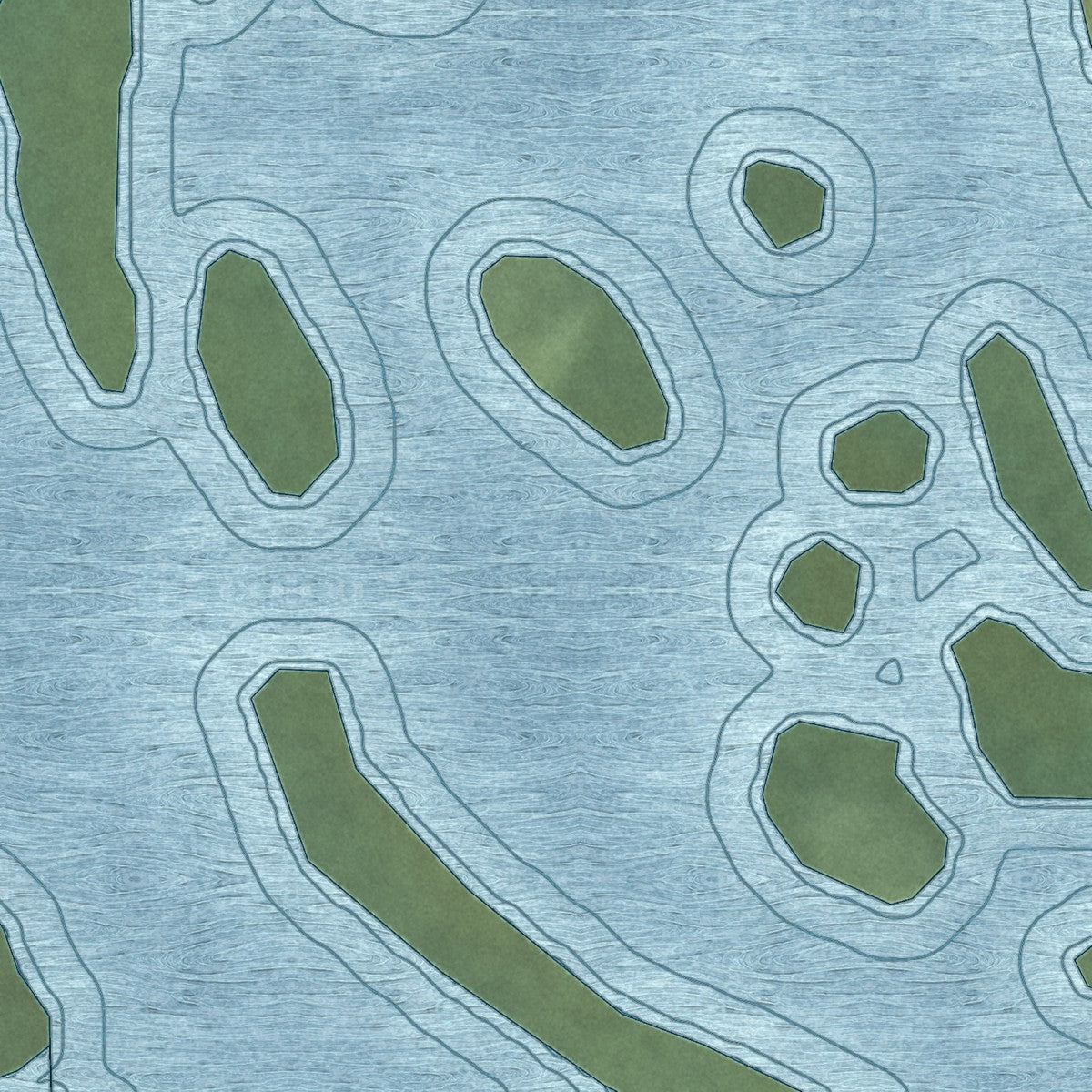 Close-up of the map of Atmautluak, Alaska print showing street and building detail