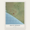 Brevig Mission, Alaska map print, the full design