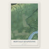 Buffalo Soapstone, Alaska map print, the full design
