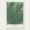 Chase, Alaska map print, the full design