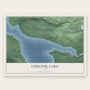Chignik Lake, Alaska map print, the full design