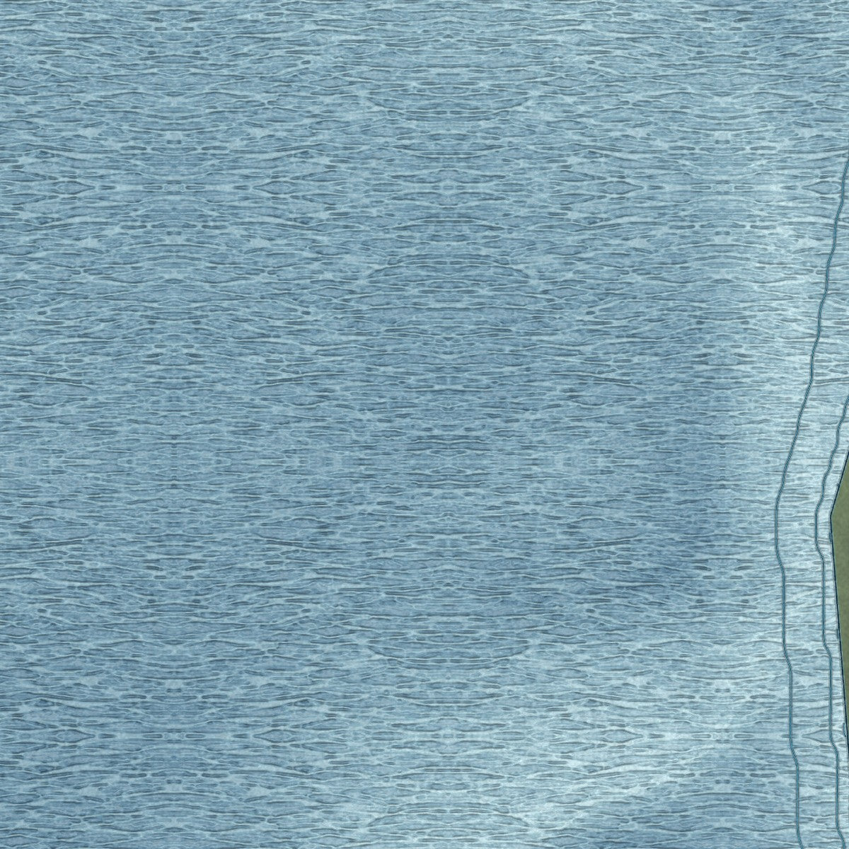 Close-up of the map of Clark's Point, Alaska print showing street and building detail