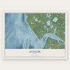 Egegik, Alaska map print, the full design