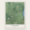 Farm Loop, Alaska map print, the full design