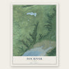 Fox River, Alaska map print, the full design