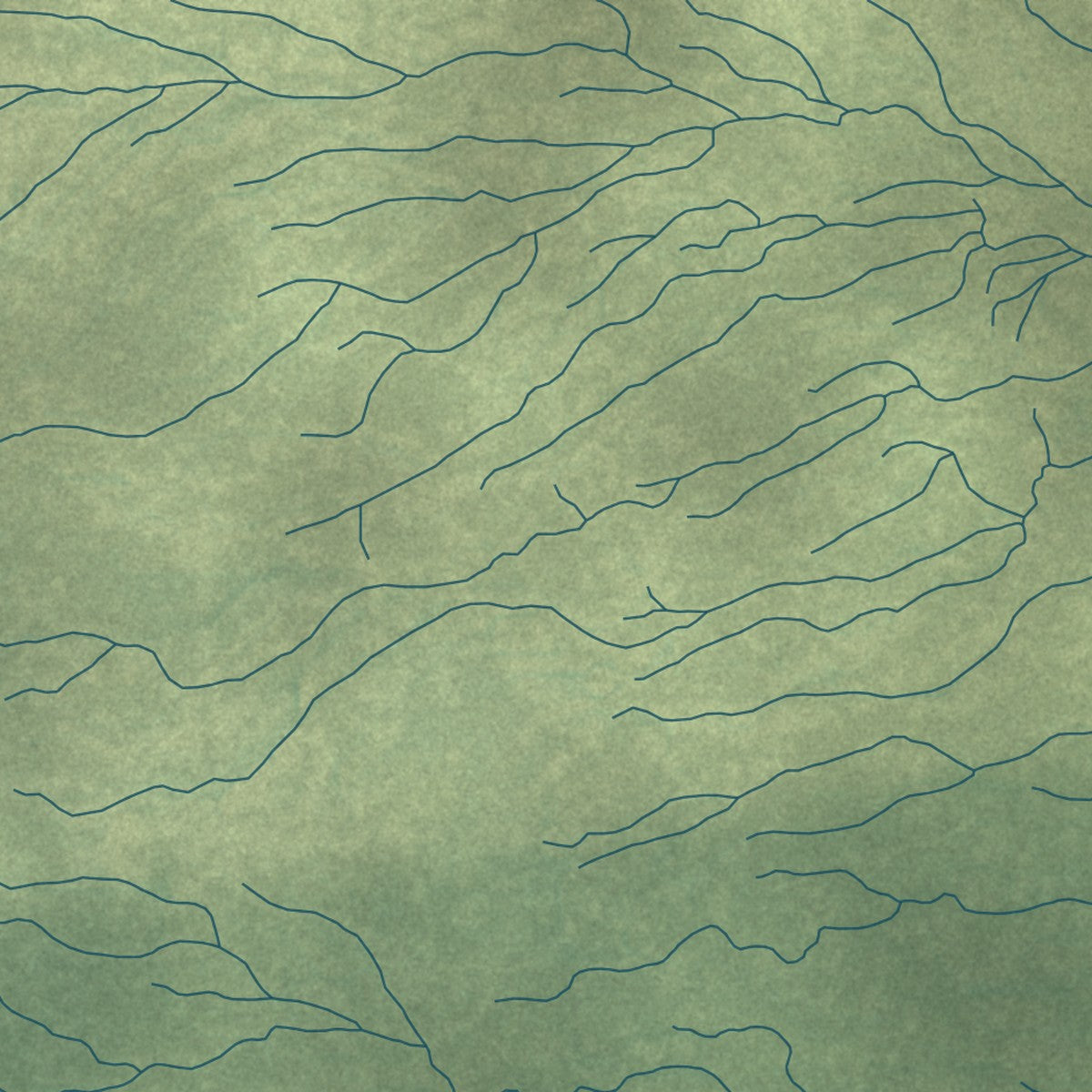 Close-up of the map of Glennallen, Alaska print showing street and building detail