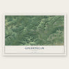 Goldstream, Alaska map print, the full design