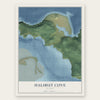 Halibut Cove, Alaska map print, the full design