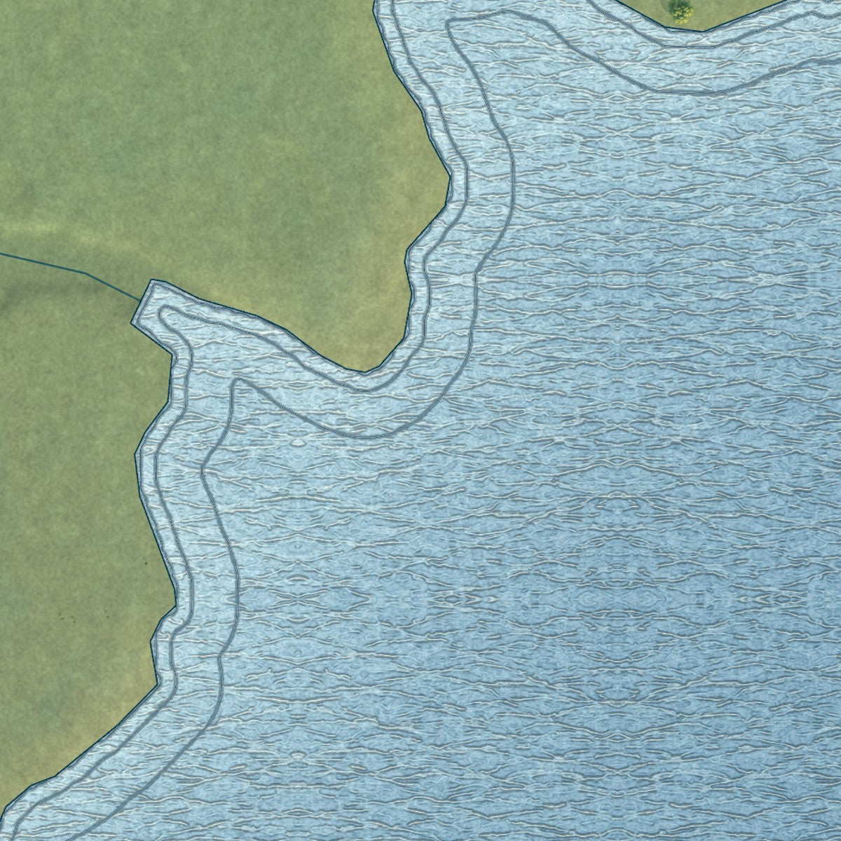 Close-up of the map of Hooper Bay, Alaska print showing street and building detail