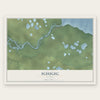 Igiugig, Alaska map print, the full design