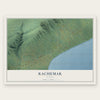 Kachemak, Alaska map print, the full design