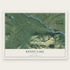 Kenny Lake, Alaska map print, the full design