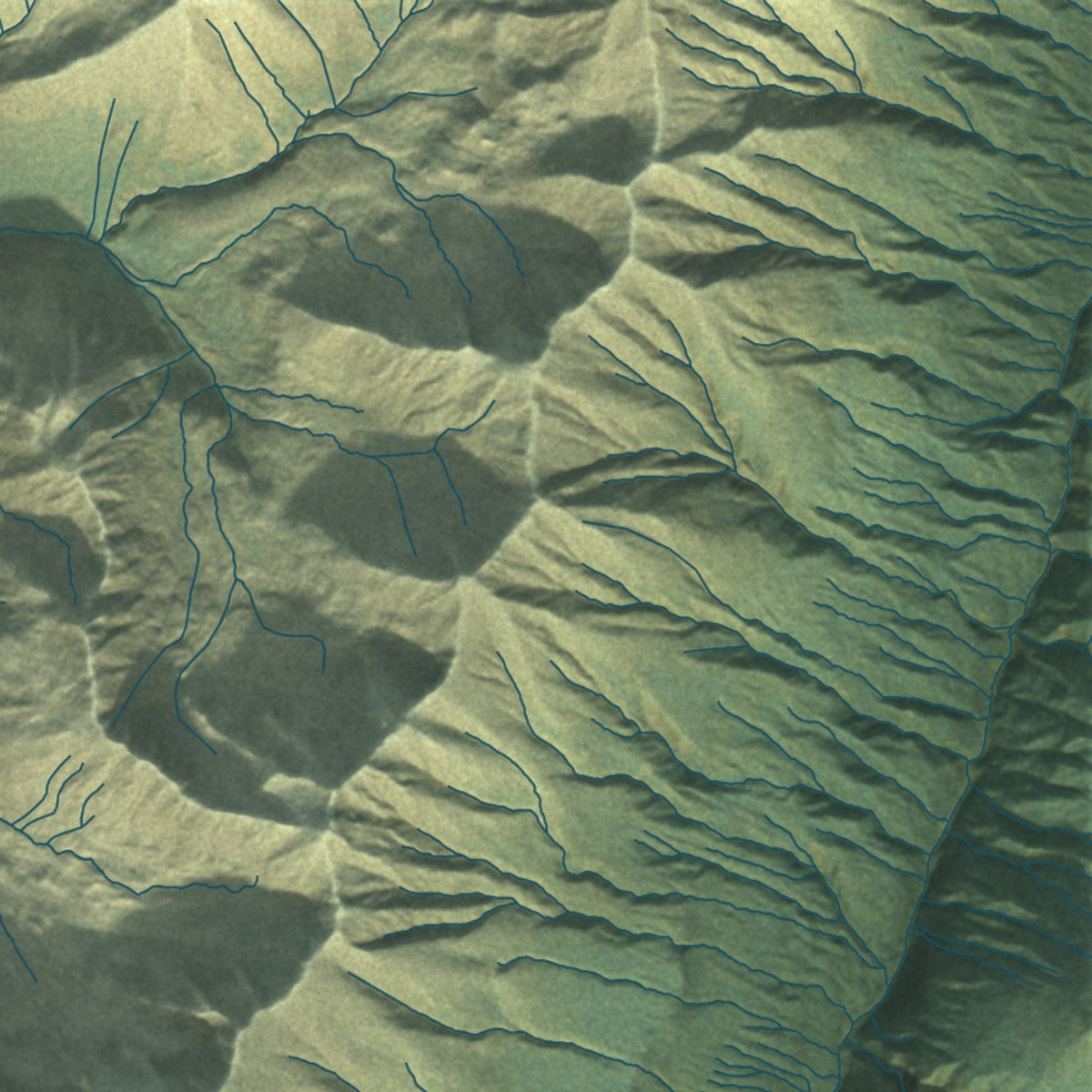 Close-up of the map of Knik River, Alaska print showing street and building detail